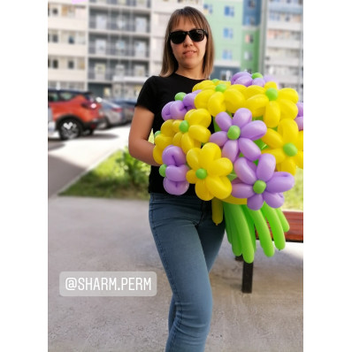 Букет цветов из шаров заказать с доставкой 